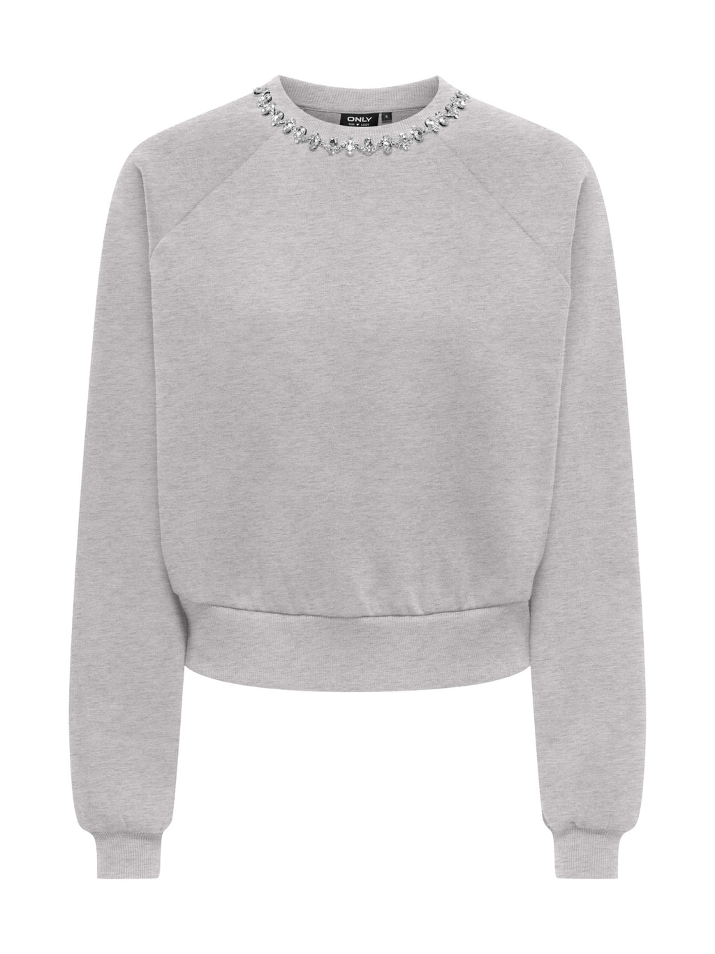 Felpa Only Jett Grigia girocollo 15355912 /Light Grey Melange ONLY 