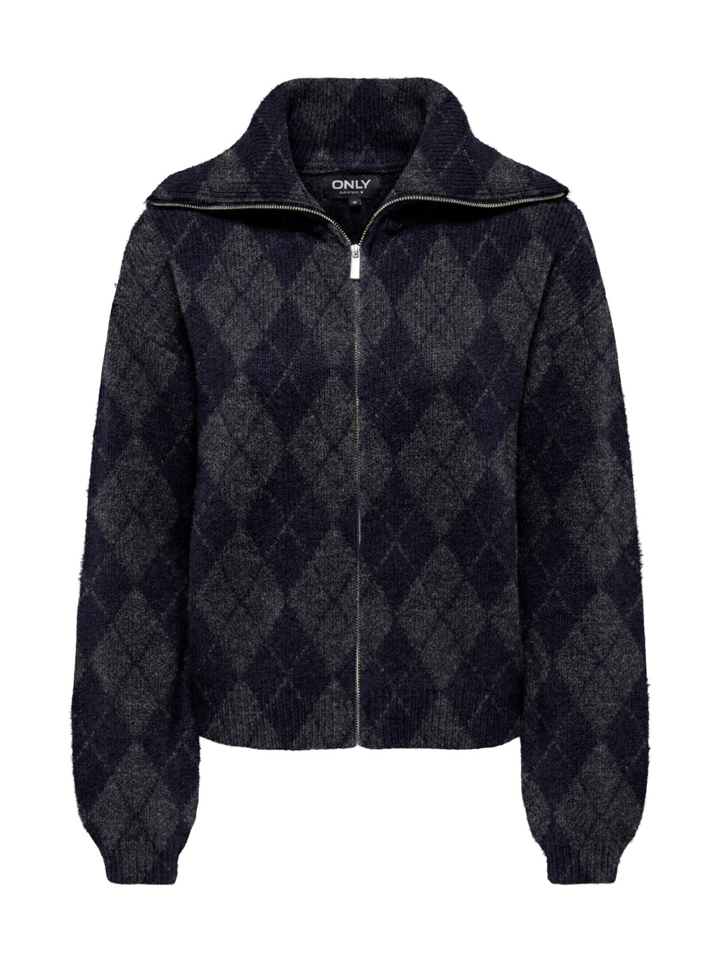 Cardigan Only Maron con fantasia a rombi 15358211 /Night Sky ONLY 