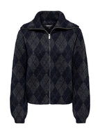 Cardigan Only Maron con fantasia a rombi 15358211 /Night Sky ONLY 