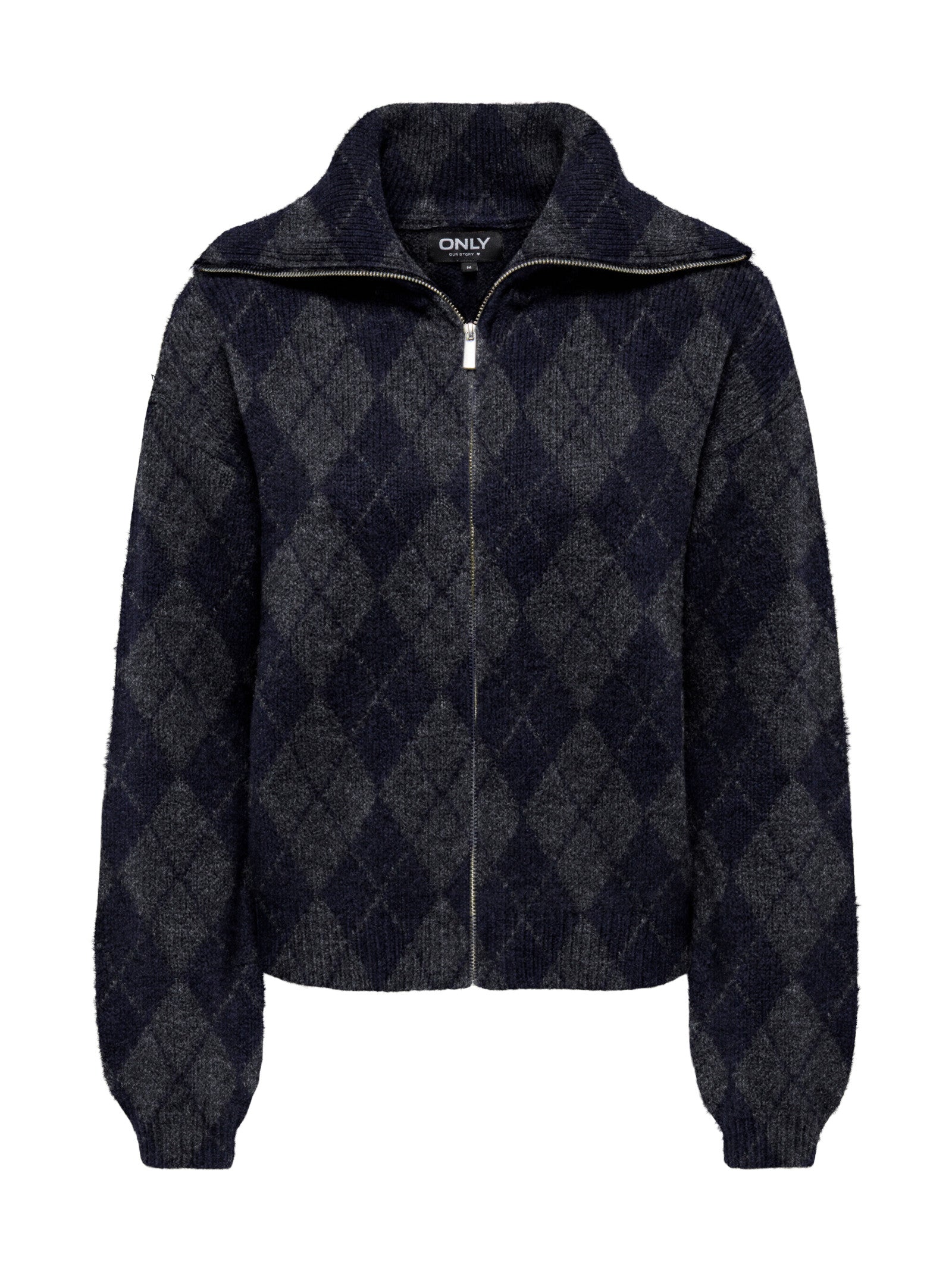 Cardigan Only Maron con fantasia a rombi 15358211 /Night Sky ONLY 
