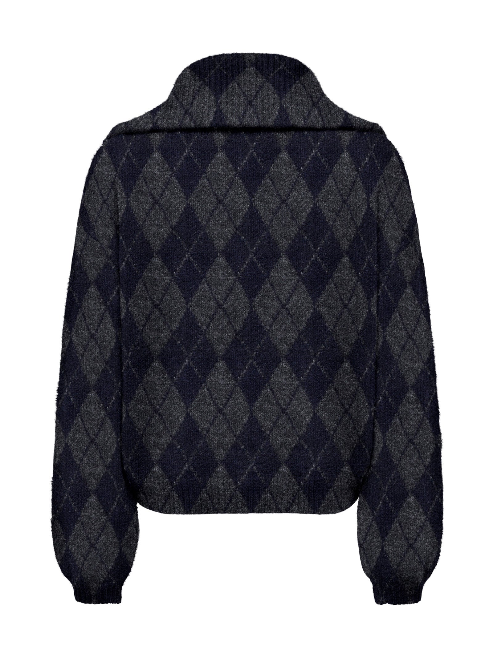 Cardigan Only Maron con fantasia a rombi 15358211 /Night Sky ONLY 