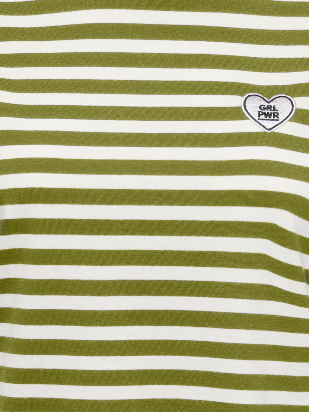 T-shirt Only Livina Verde bianco a maniche corte a righe 15359677 /Cardamom Seed ONLY 
