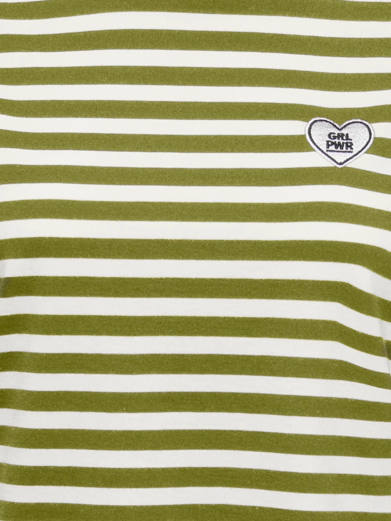 T-shirt Only Livina Verde bianco a maniche corte a righe 15359677 /Cardamom Seed ONLY 
