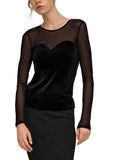 Top Only Smooth Nero in velluto 15360668 /Black ONLY 