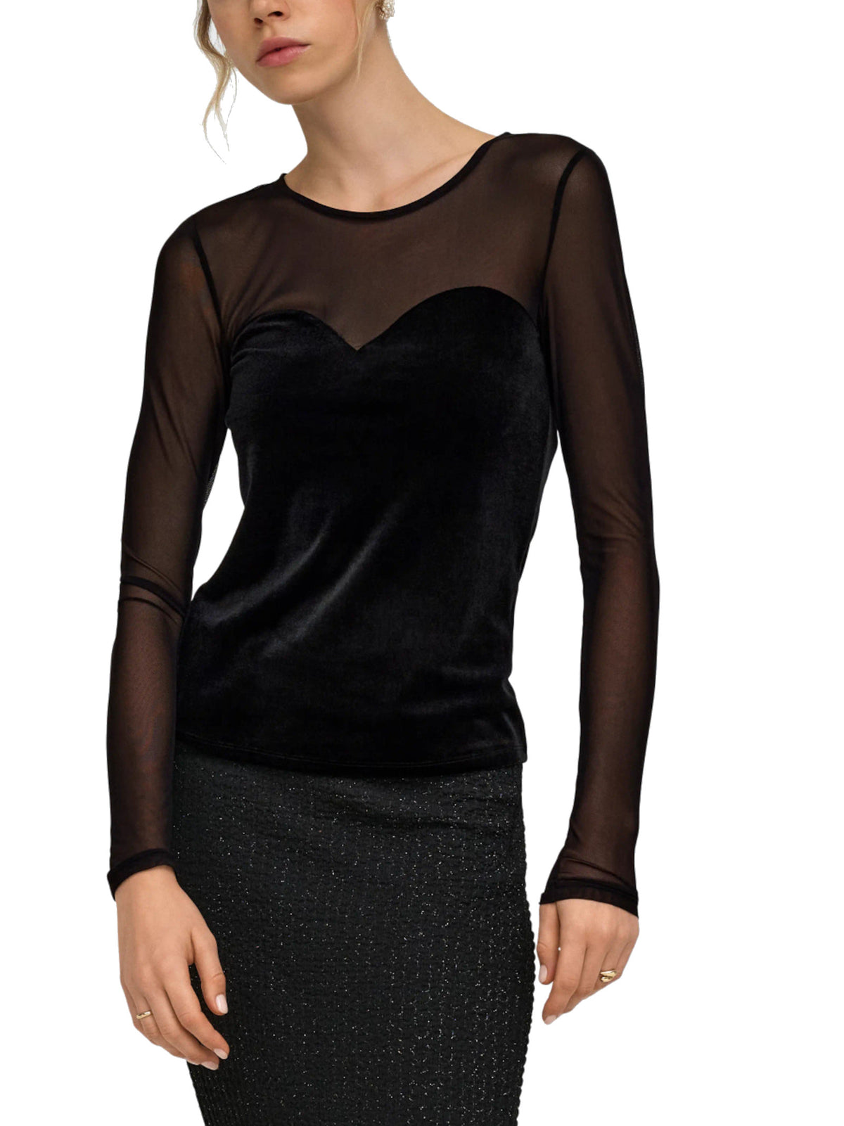 Top Only Smooth Nero in velluto 15360668 /Black ONLY 