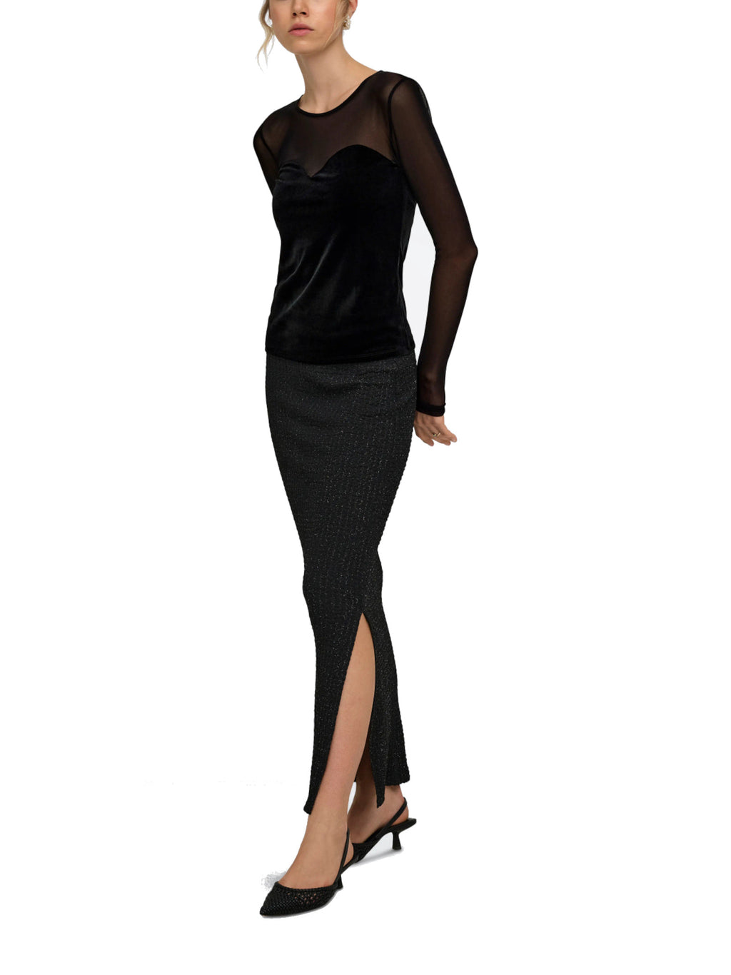 Top Only Smooth Nero in velluto 15360668 /Black ONLY 
