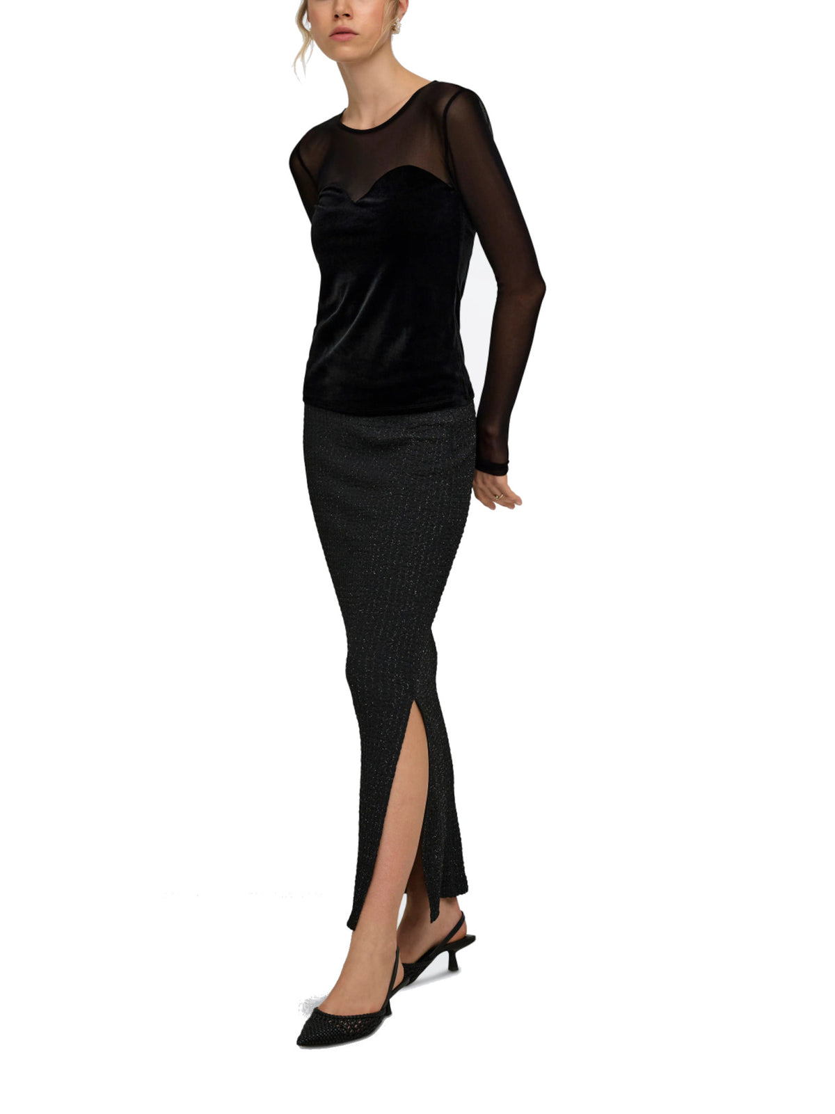 Top Only Smooth Nero in velluto 15360668 /Black ONLY 