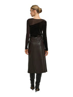 Top Only Smooth Marrone in velluto 15360668 /Chocolate Torte ONLY 