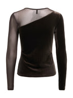 Top Only Smooth Marrone in velluto 15360668 /Chocolate Torte ONLY 
