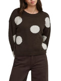 Maglia Only Bootle Marrone coni pois 15361111 /Coffee Bean ONLY 