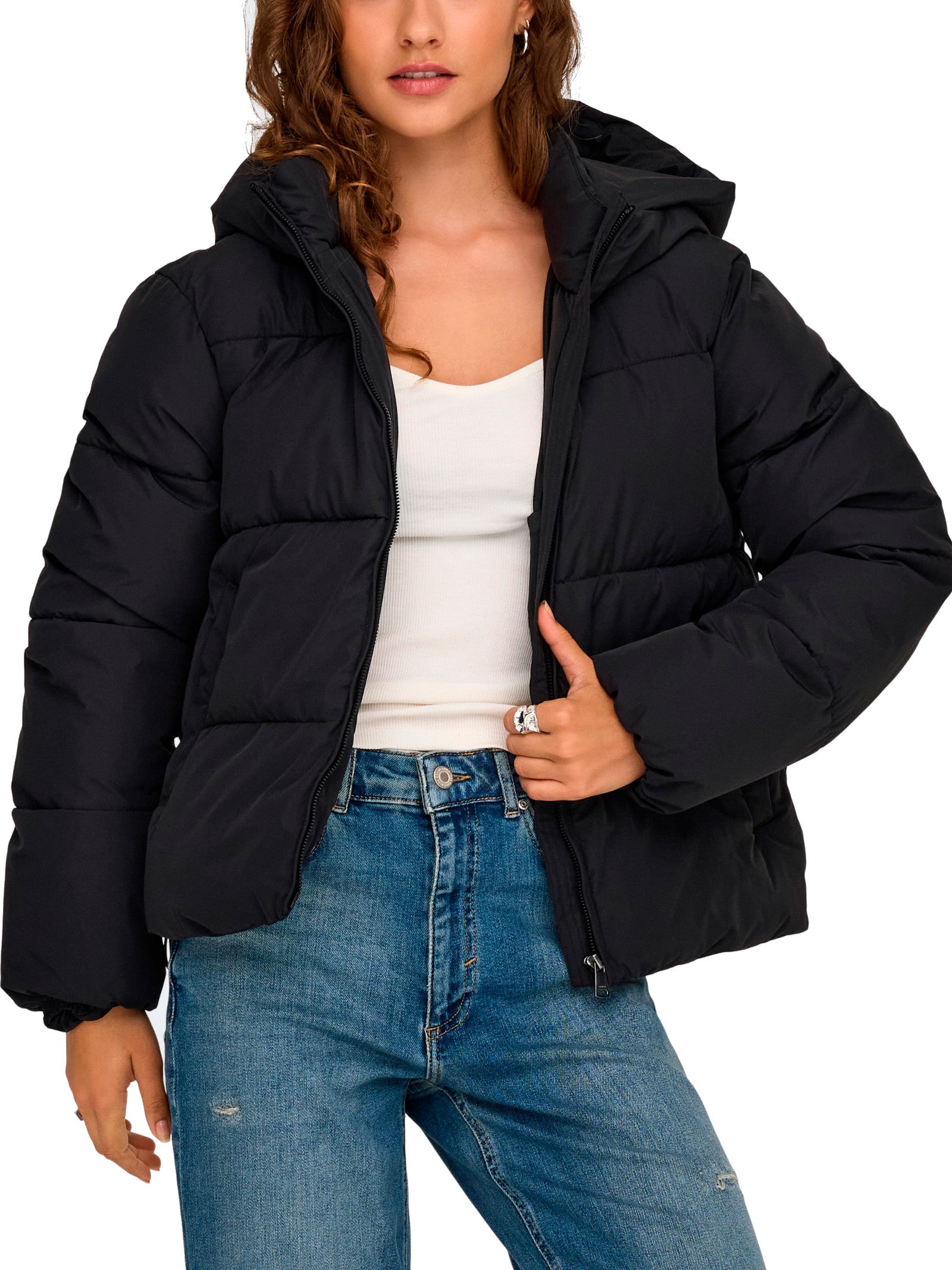 Piumino Only Juta nero dal taglio corto 15365799 /Black ONLY 