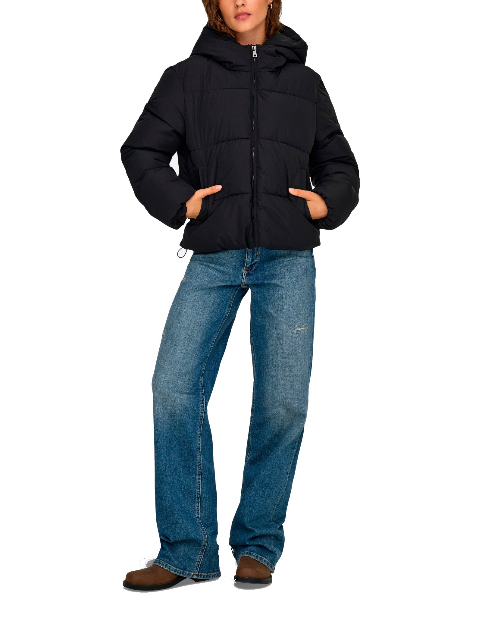 Piumino Only Juta nero dal taglio corto 15365799 /Black ONLY 