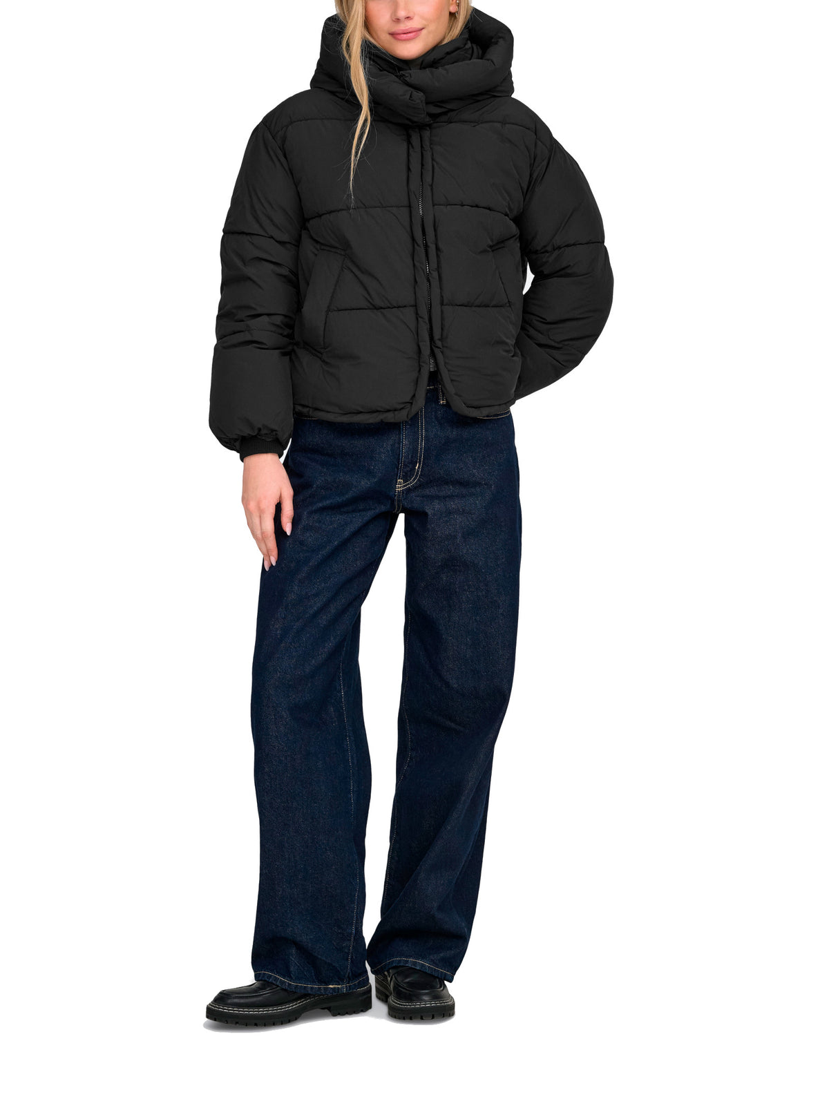 Piumino Only Cornelia Nero con cappuccio 15366705 /Black ONLY 