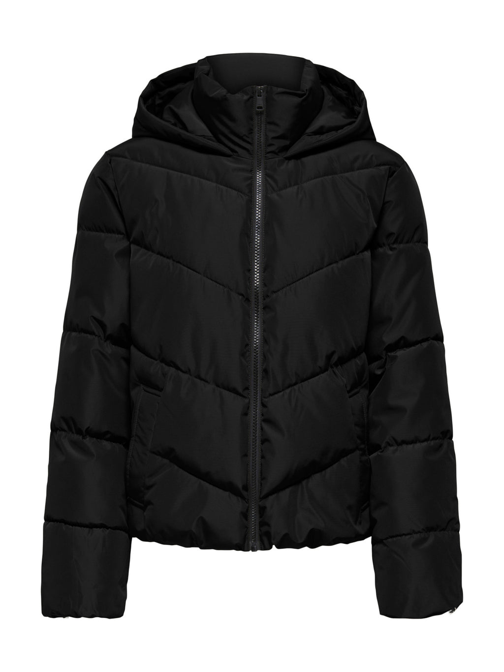 Piumino Only Clair Nero corto con cappuccio 15373797 /Black ONLY 