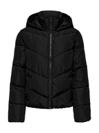 Piumino Only Clair Nero corto con cappuccio 15373797 /Black ONLY 