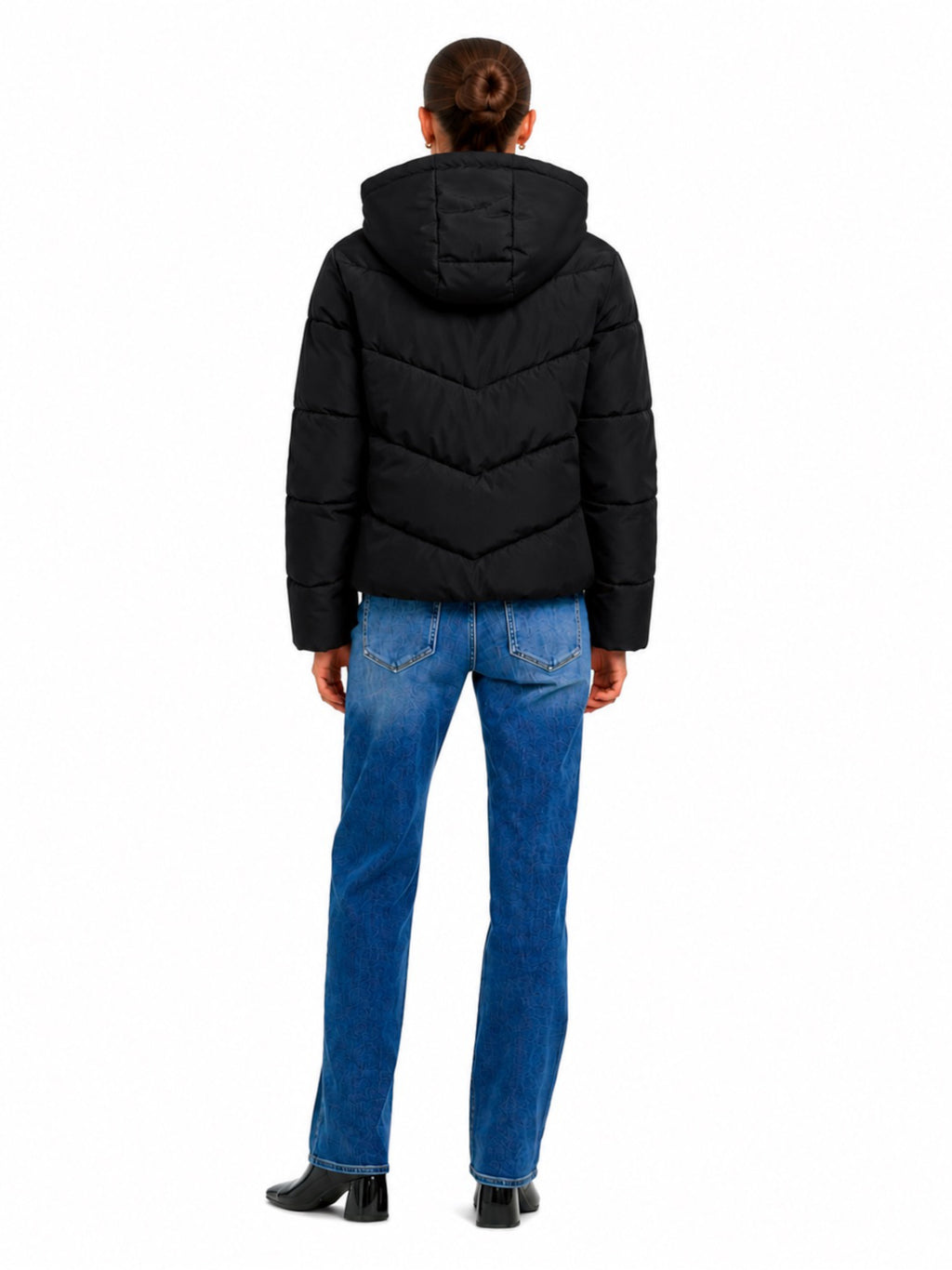 Piumino Only Clair Nero corto con cappuccio 15373797 /Black ONLY 