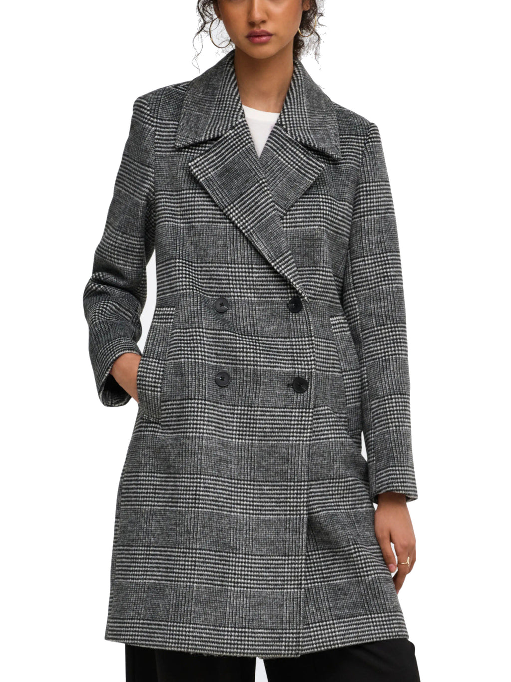 Cappotto Only Tenna Nero doppiopetto 15374084 /Black ONLY 