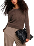 Maglia Only Kerry  Marrone girocollo 15374811 /Bracken ONLY 