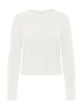 Maglia Only Kerry  Bianco girocollo 15374811 /Cloud Dancer ONLY 