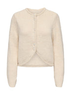 Cardigan Only Zaggie Beige con scollo rotondo 15375135 /Birch ONLY 