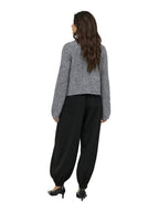 Cardigan Only Zaggie Grigio con scollo rotondo 15375135 /Dark Grey Melange ONLY 