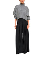 Maglia Only Hilde Grigio con lavorazione a trecce 15375336 /Medium Grey Melange ONLY 
