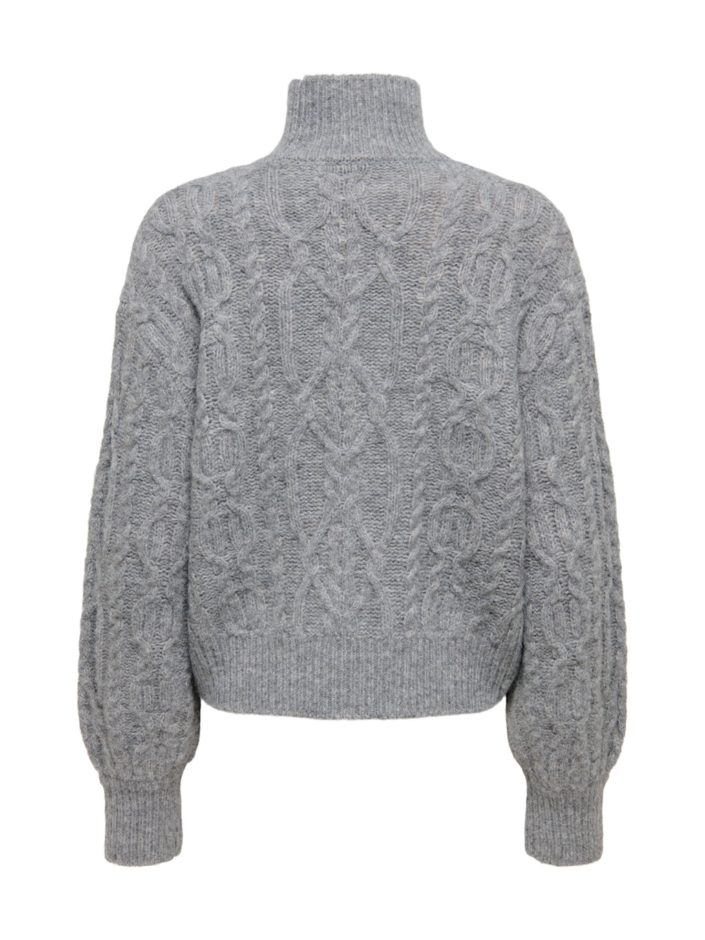 Maglia Only Hilde Grigio con lavorazione a trecce 15375336 /Medium Grey Melange ONLY 