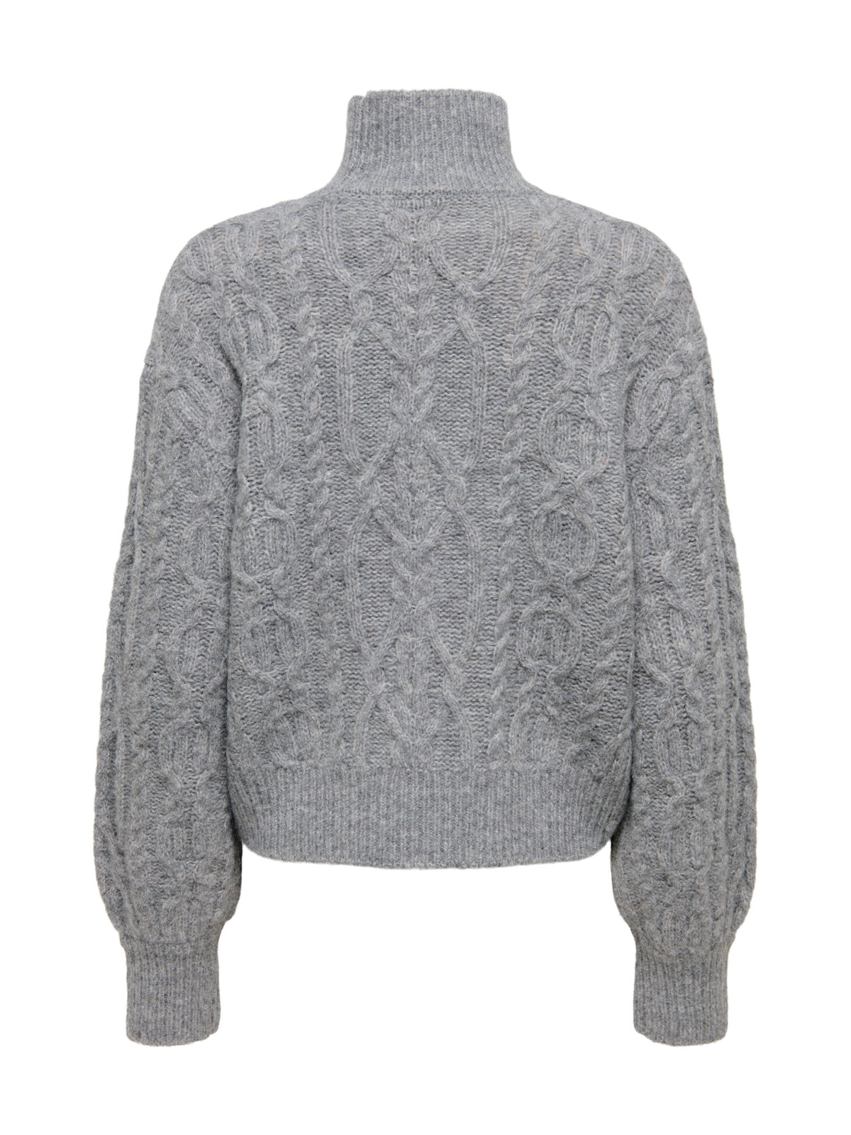 Maglia Only Hilde Grigio con lavorazione a trecce 15375336 /Medium Grey Melange ONLY 