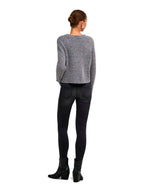 Maglia Only Smilla Grigia con scritta in rilievo 15375416 /Dark Grey Melange ONLY 
