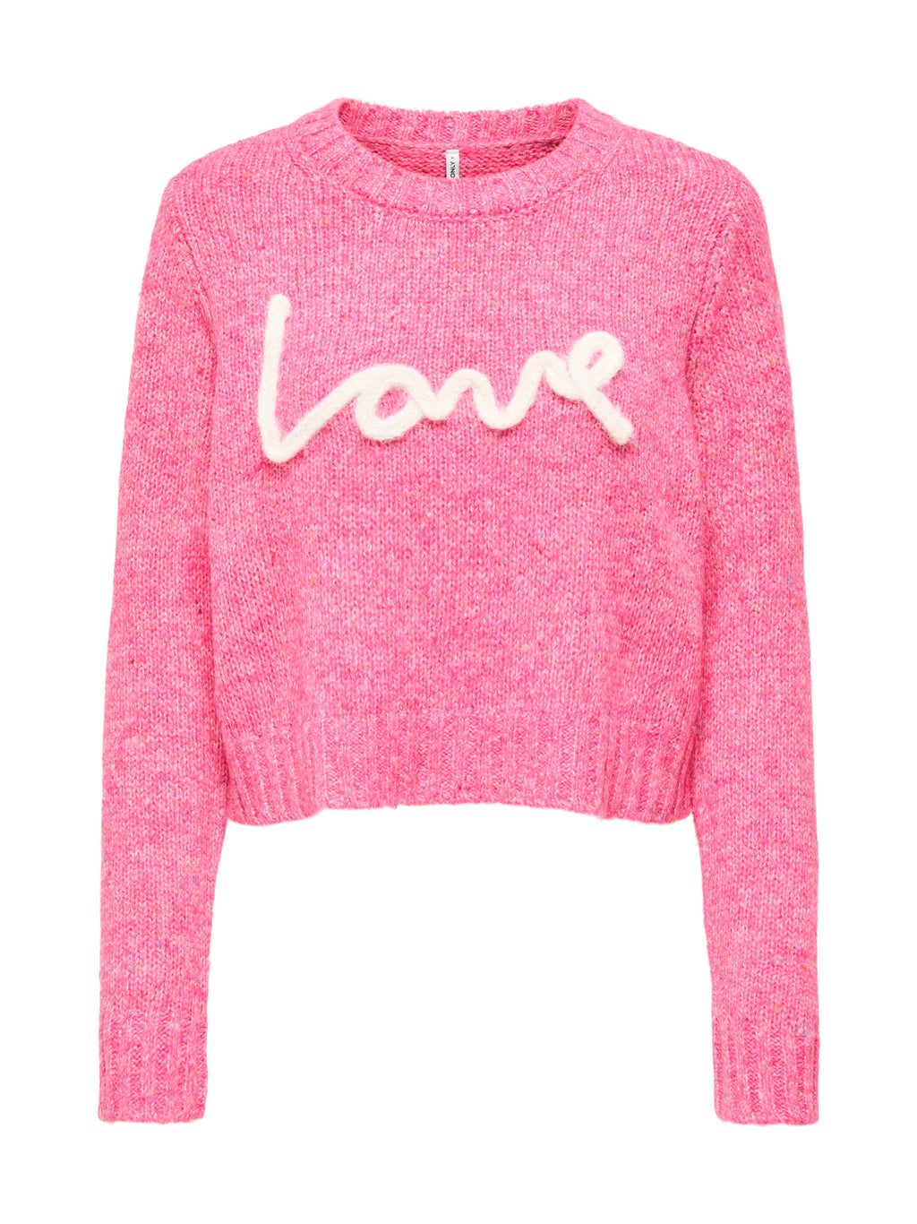 Maglia Only Smilla GFuxia con scritta in rilievo 15375416 /Fuchsia Red ONLY 