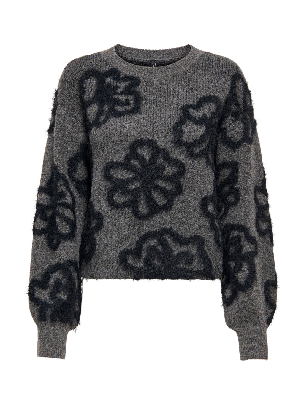 Maglia Felicia Antracite Only con grandi motivi floreali 15375497 /Dark Grey Melange ONLY 