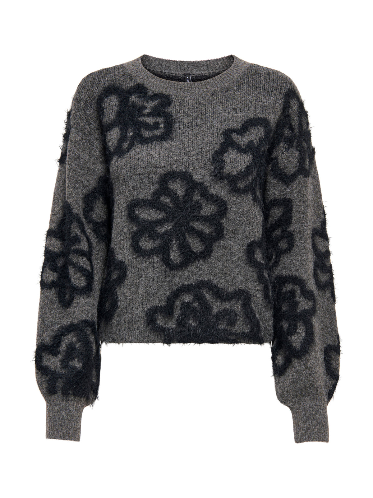 Maglia Felicia Antracite Only con grandi motivi floreali 15375497 /Dark Grey Melange ONLY 