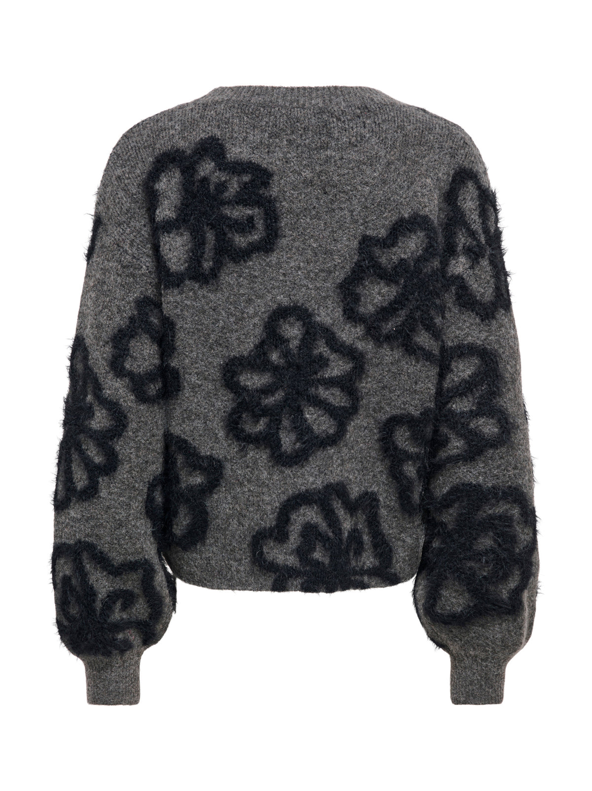 Maglia Felicia Antracite Only con grandi motivi floreali 15375497 /Dark Grey Melange ONLY 