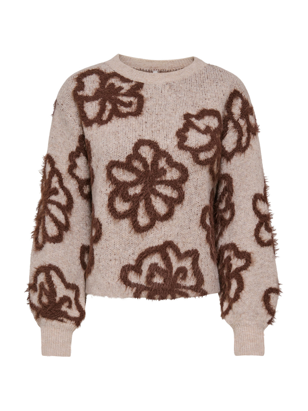 Maglia Felicia Beige Only con grandi motivi floreali 15375497 /String ONLY 