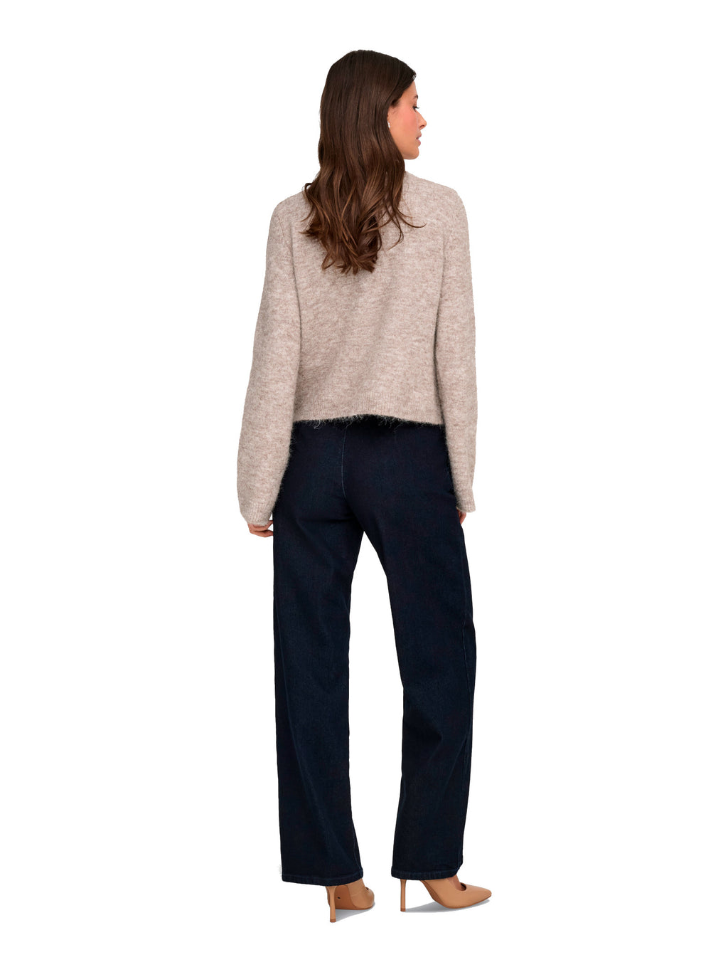 Cardigan Only Miggie Beige con perline 15375519 /Malt Ball ONLY 