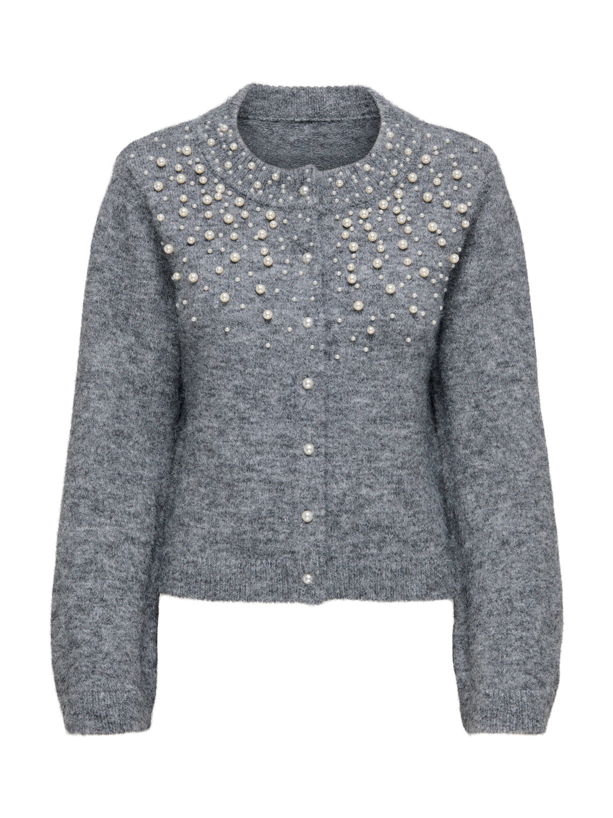 Cardigan Only Miggie Grigio con perline 15375519 /Medium Grey Melange ONLY 