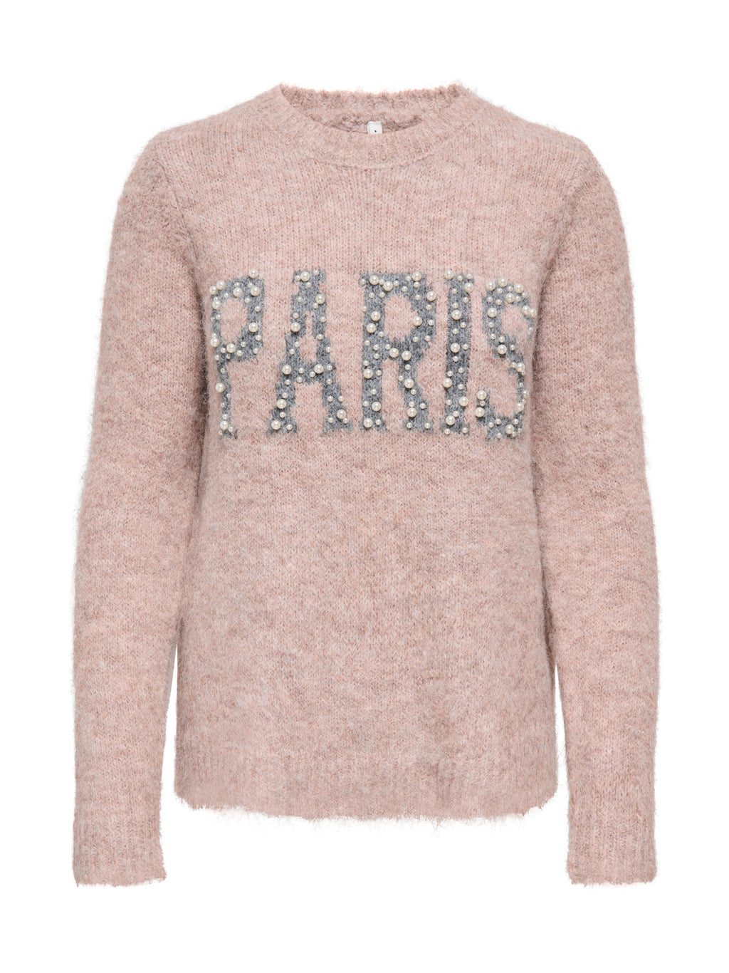 Maglia Only Zaggie beige con scritta 15375533 /Silver Mink ONLY 