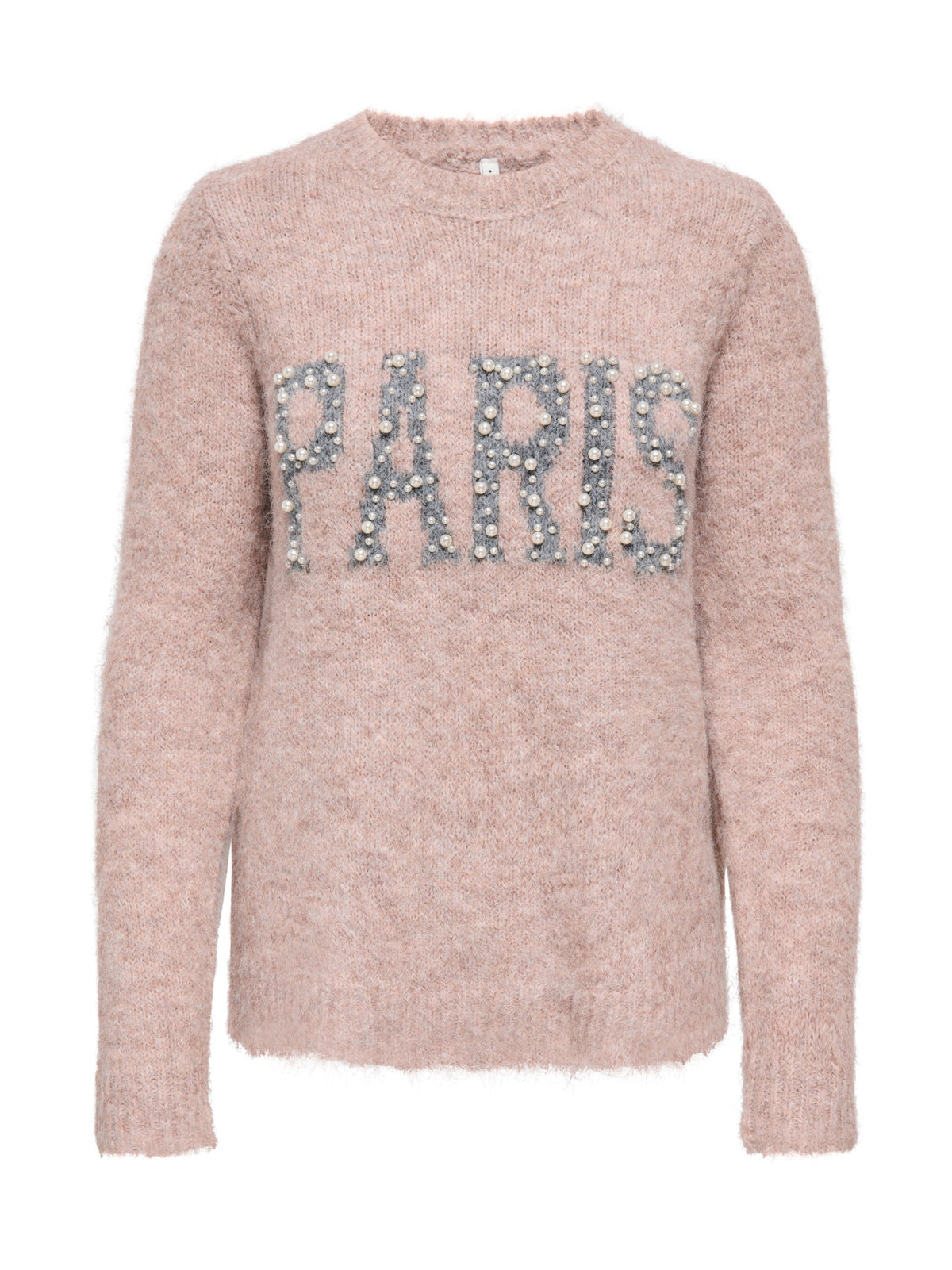 Maglia Only Zaggie beige con scritta 15375533 /Silver Mink ONLY 