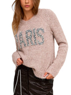 Maglia Only Zaggie beige con scritta 15375533 /Silver Mink ONLY 