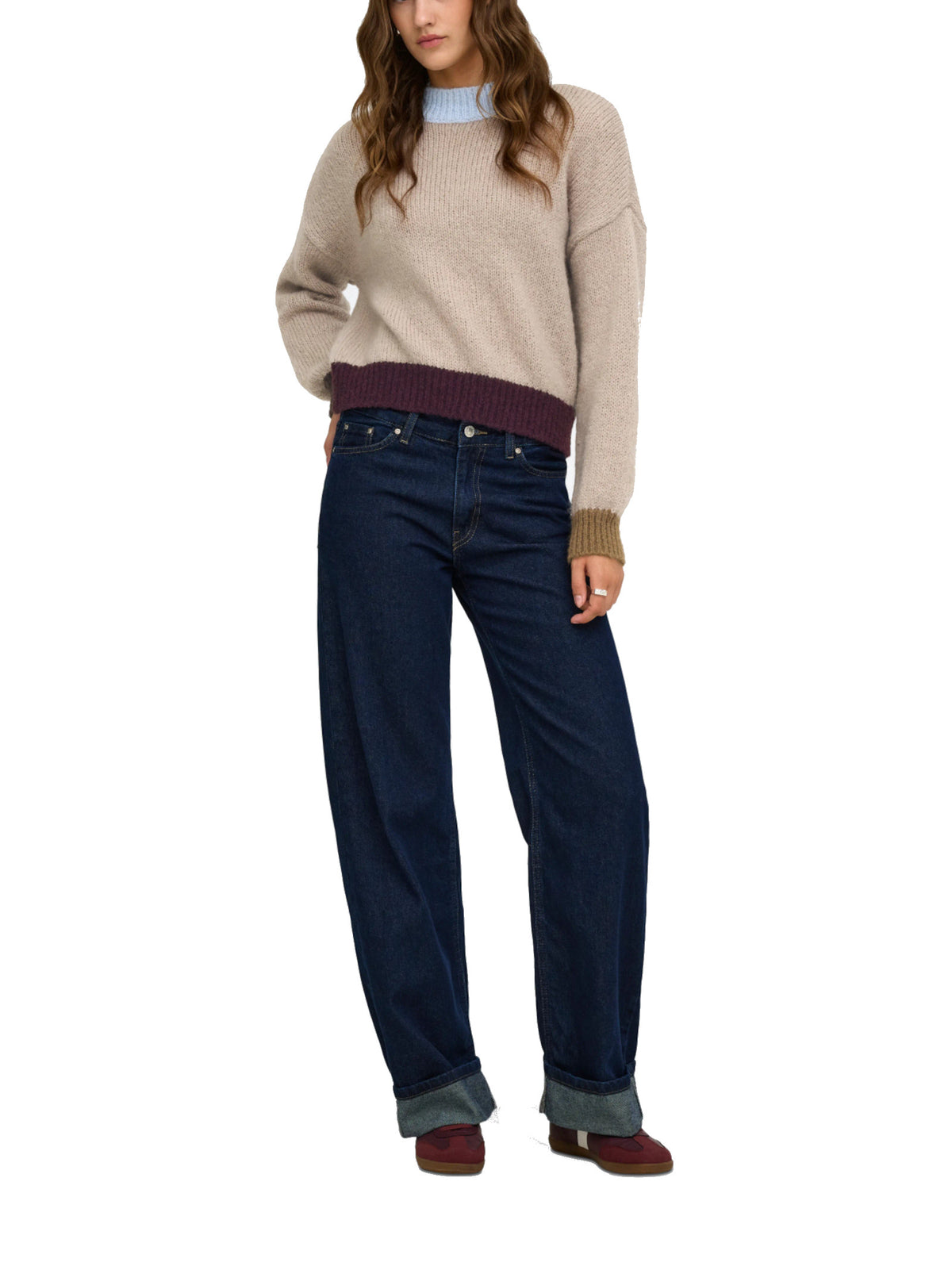 Maglia Only Olina 15375631 /Cashmere Blue ONLY 