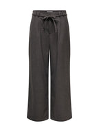 Pantalone Only Betty Antracite con gamba ampia 15376123 /Dark Grey Melange ONLY 