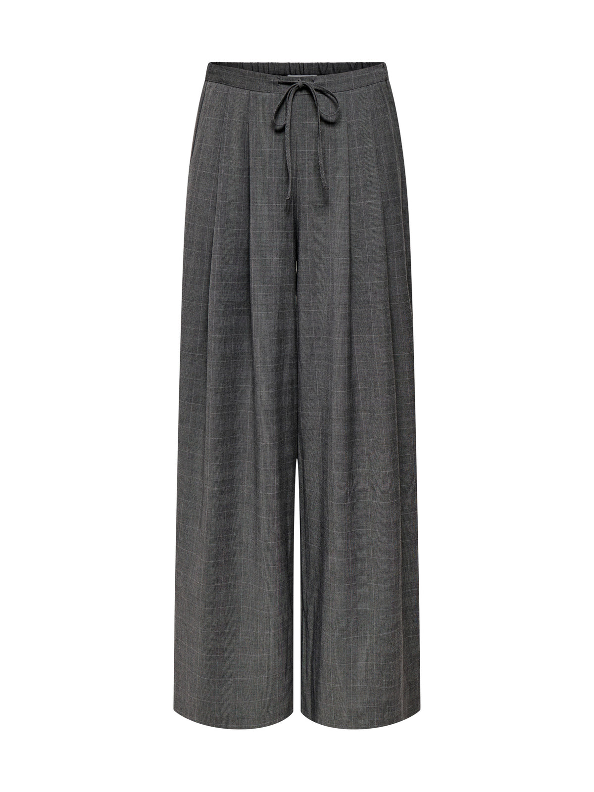 Pantalone Only Lenia Grigio melange wide check 15376501 /Dark Grey Melange ONLY 