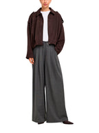 Pantalone Only Lenia Grigio melange wide check 15376501 /Dark Grey Melange ONLY 