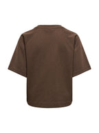 T-shirt Only Ofelia Marrone in tessuto felpato 15377588 /Bracken ONLY 