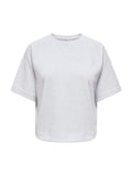 T-shirt Only Ofelia Grigio in tessuto felpato 15377588 /Light Grey Melange ONLY 