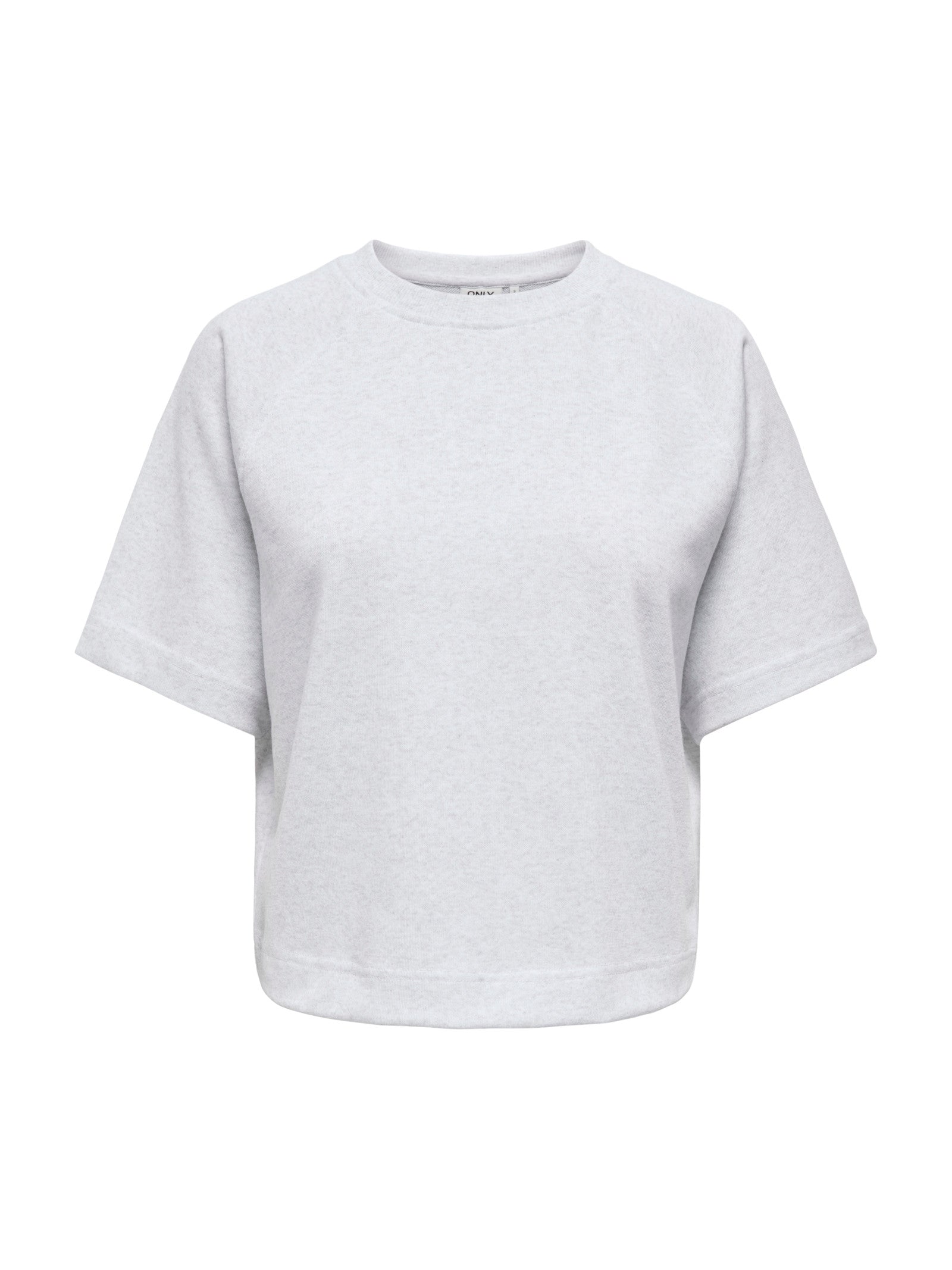 T-shirt Only Ofelia Grigio in tessuto felpato 15377588 /Light Grey Melange ONLY 