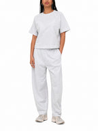 Pantalone Only Ofelia Grigio in tessuto felpato. 15377590 /Light Grey Melange ONLY 