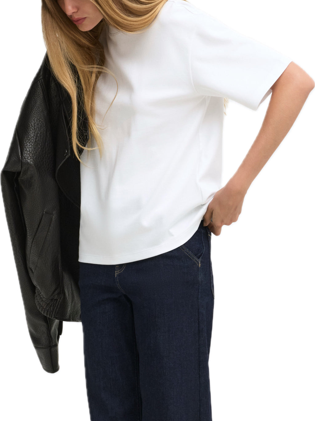 T-shirt Only Superior Bianco Loose 15377604 /Bright White ONLY 