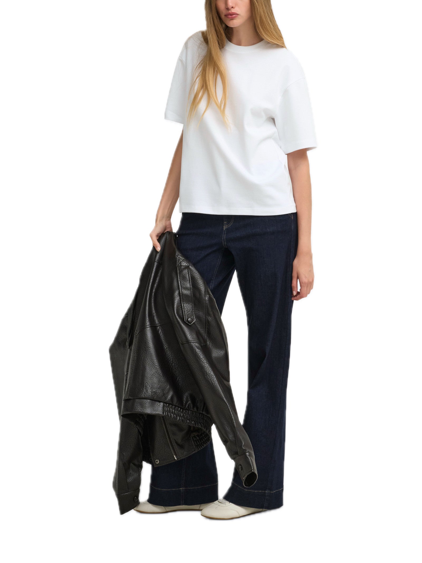 T-shirt Only Superior Bianco Loose 15377604 /Bright White ONLY 