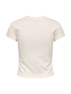 T-shirt Only Superior Bianco Cropped 15377620 /Cloud Dancer ONLY 